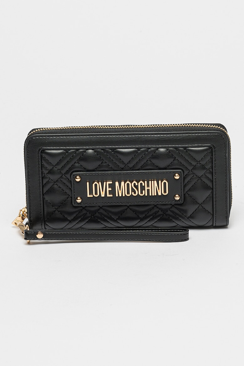 Love Moschino Капитонирано портмоне от еко кожа - Pepit.bg