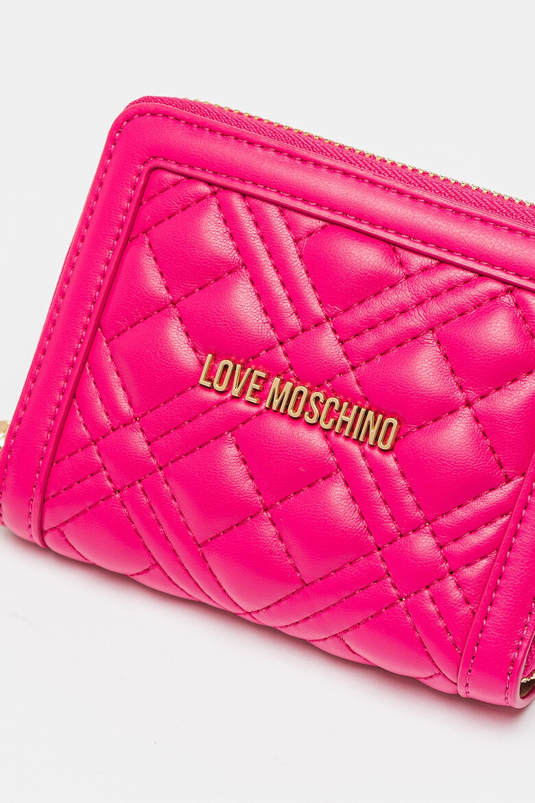 Love Moschino Капитонирано портмоне от еко кожа - Pepit.bg