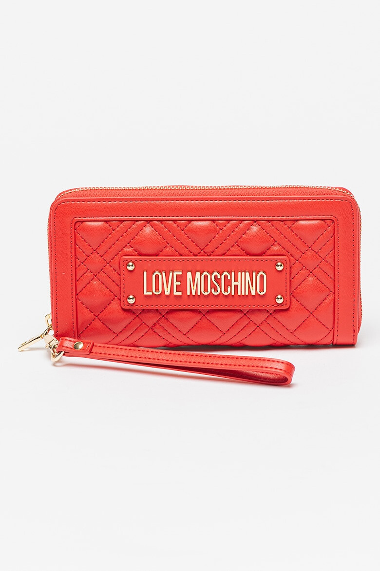 Love Moschino Капитонирано портмоне от еко кожа - Pepit.bg