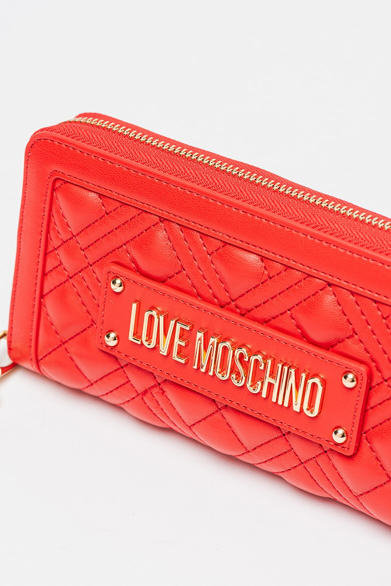 Love Moschino Капитонирано портмоне от еко кожа - Pepit.bg