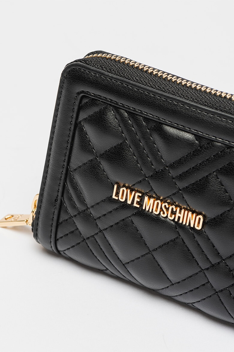 Love Moschino Капитонирано портмоне от еко кожа - Pepit.bg