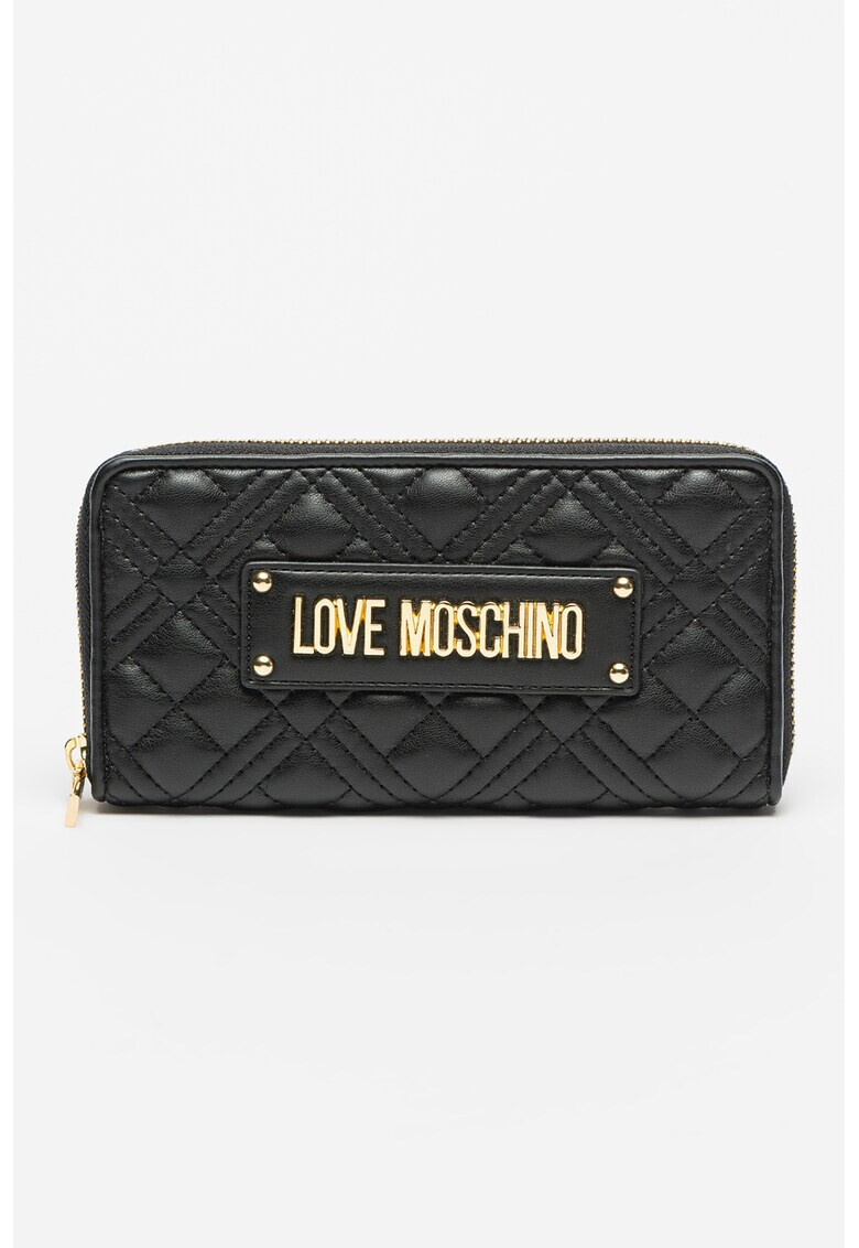 Love Moschino Капитонирано портмоне с цип - Pepit.bg