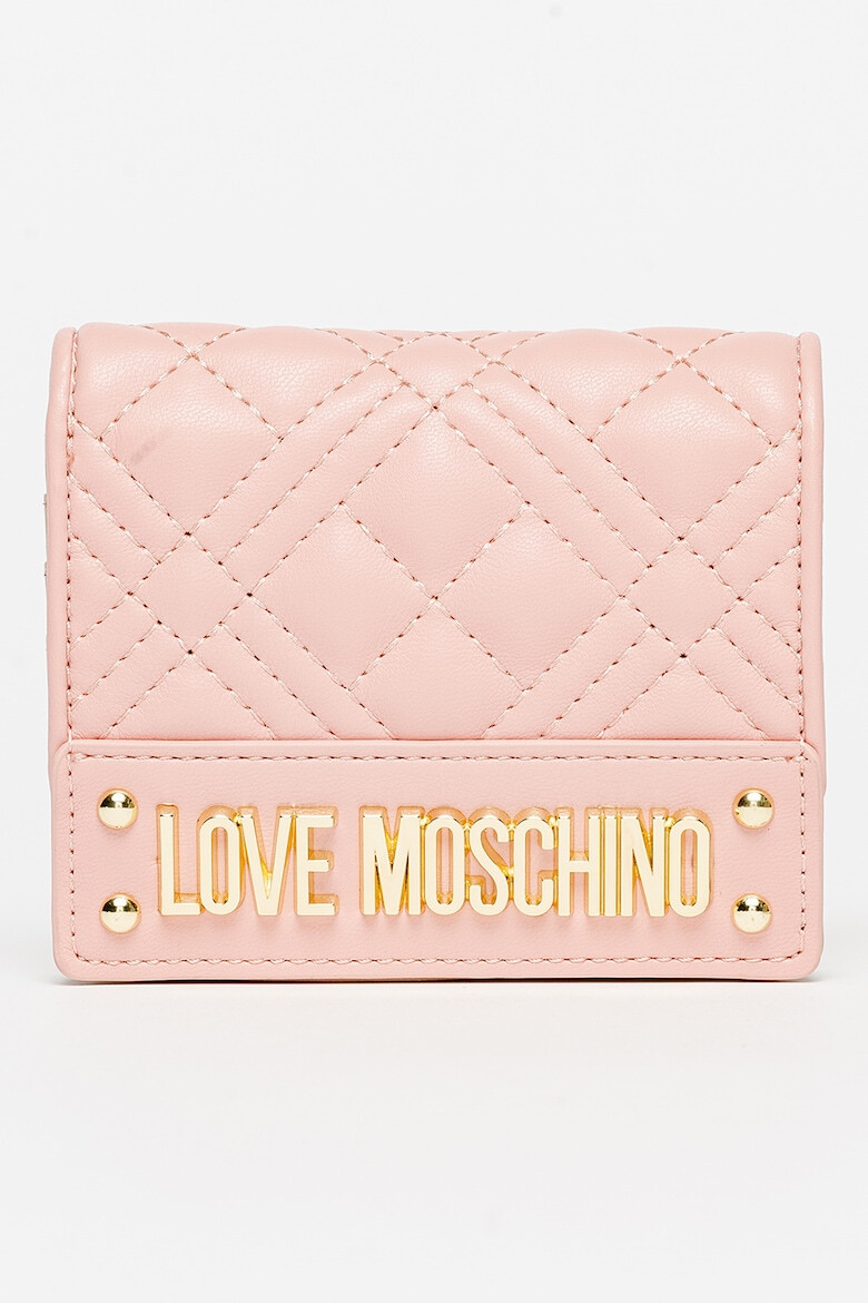 Love Moschino Капитонирано портмоне с двойно прегъване - Pepit.bg