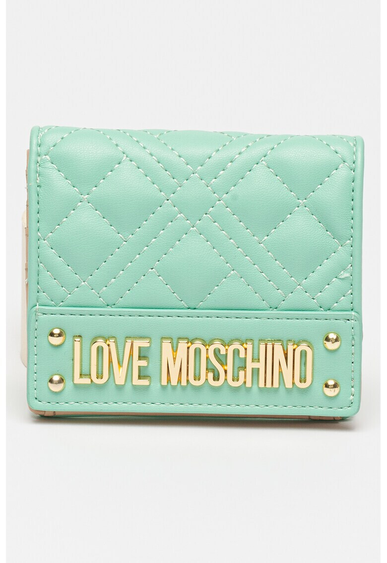 Love Moschino Капитонирано портмоне с двойно прегъване - Pepit.bg