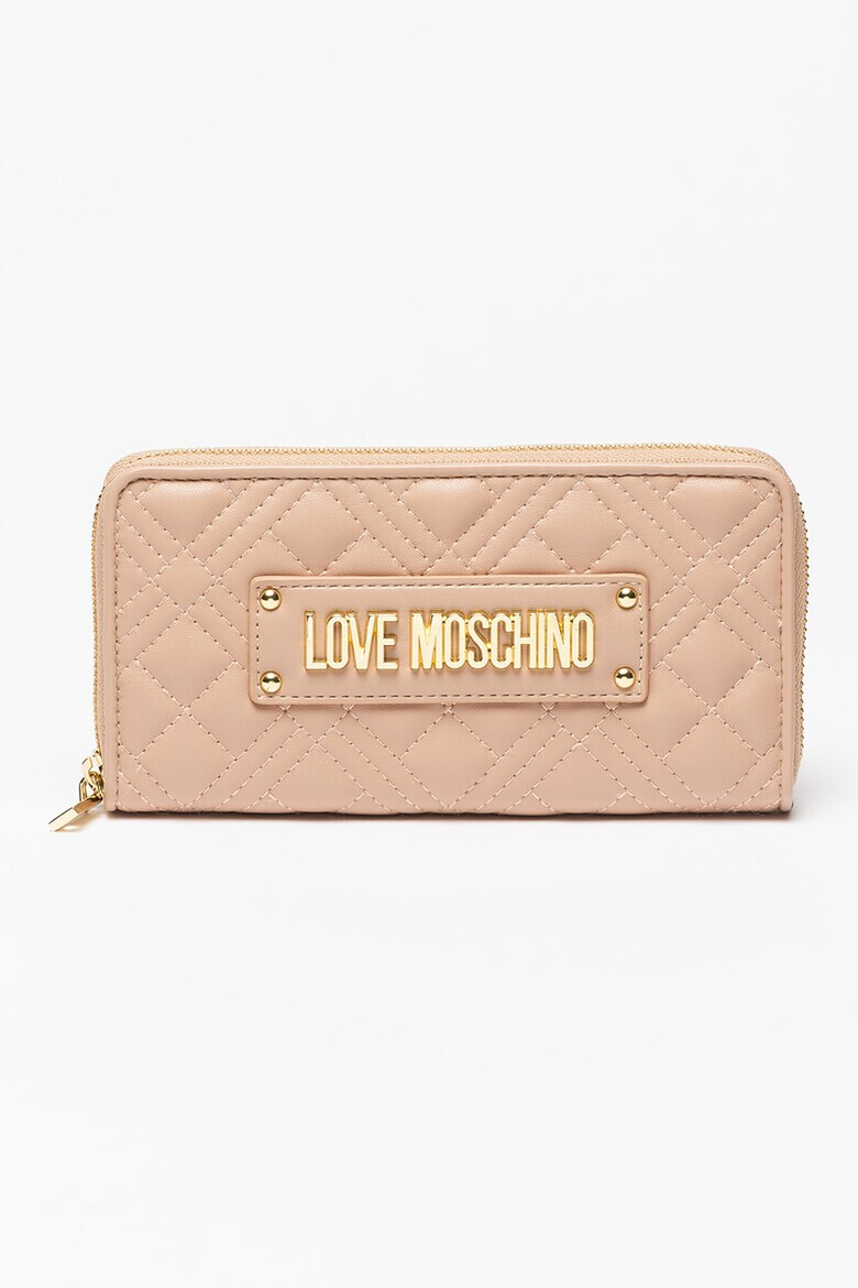 Love Moschino Капитонирано портмоне с цип - Pepit.bg