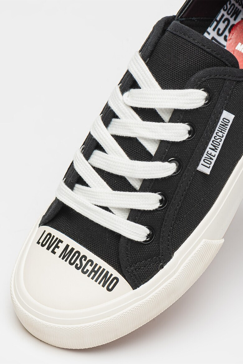 Love Moschino Кецове с кожен панел - Pepit.bg