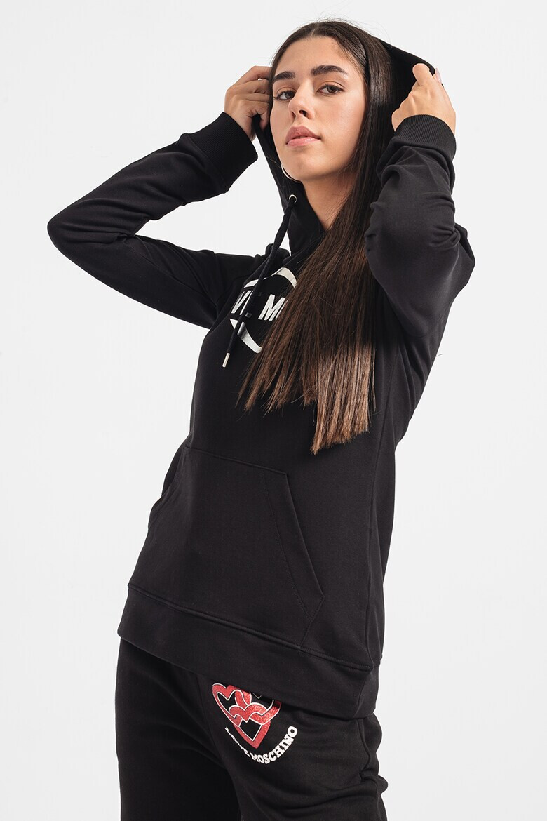 Love Moschino Худи с пмаук с лого - Pepit.bg