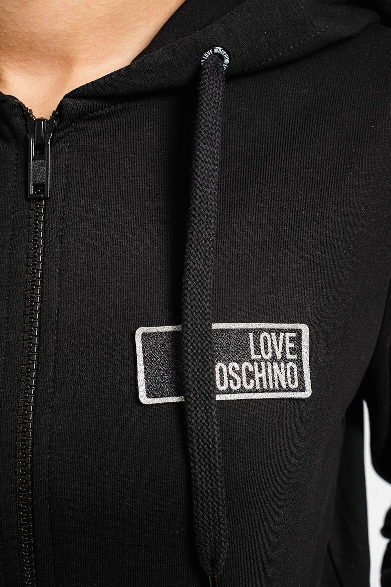 Love Moschino Худи с цип и лого - Pepit.bg