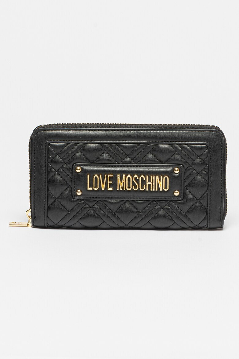 Love Moschino Кожен портфейл от еко кожа с цип - Pepit.bg