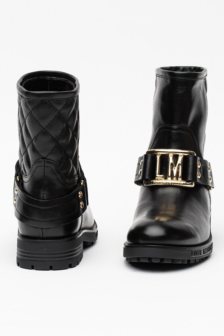 Love Moschino Кожени боти - Pepit.bg
