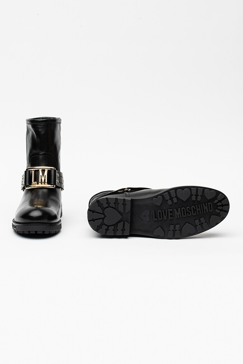 Love Moschino Кожени боти - Pepit.bg