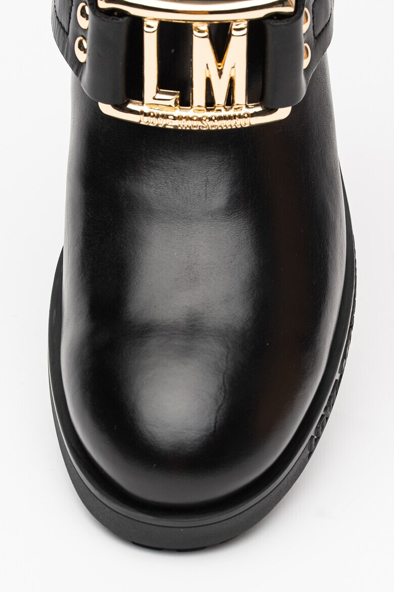 Love Moschino Кожени боти - Pepit.bg