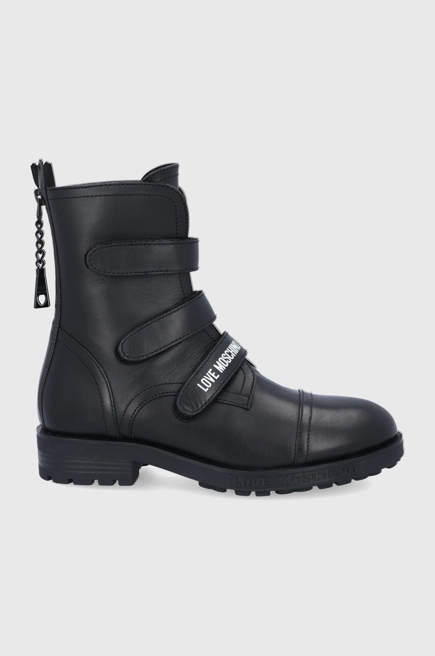 Love Moschino Кожени боти - Pepit.bg