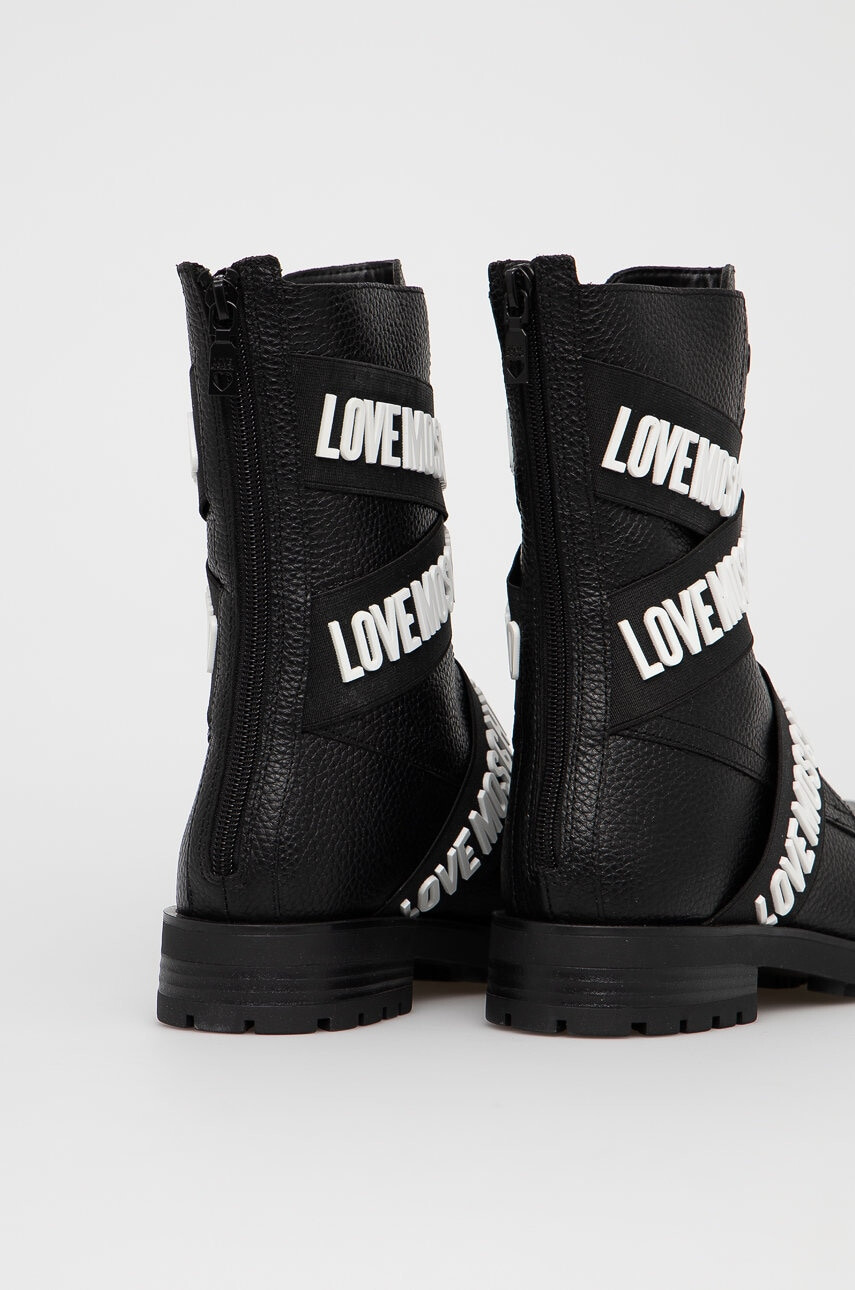 Love Moschino Кожени боти - Pepit.bg