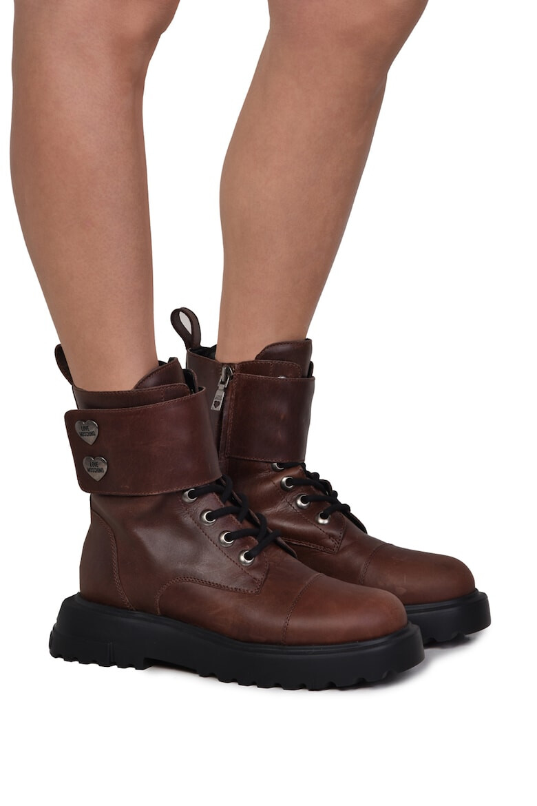 Love Moschino Кожени боти - Pepit.bg