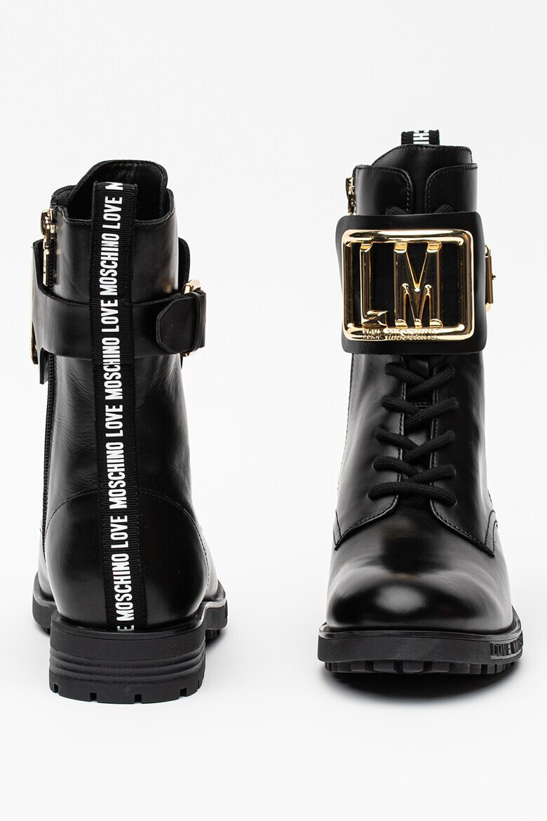 Love Moschino Кожени ботуши - Pepit.bg