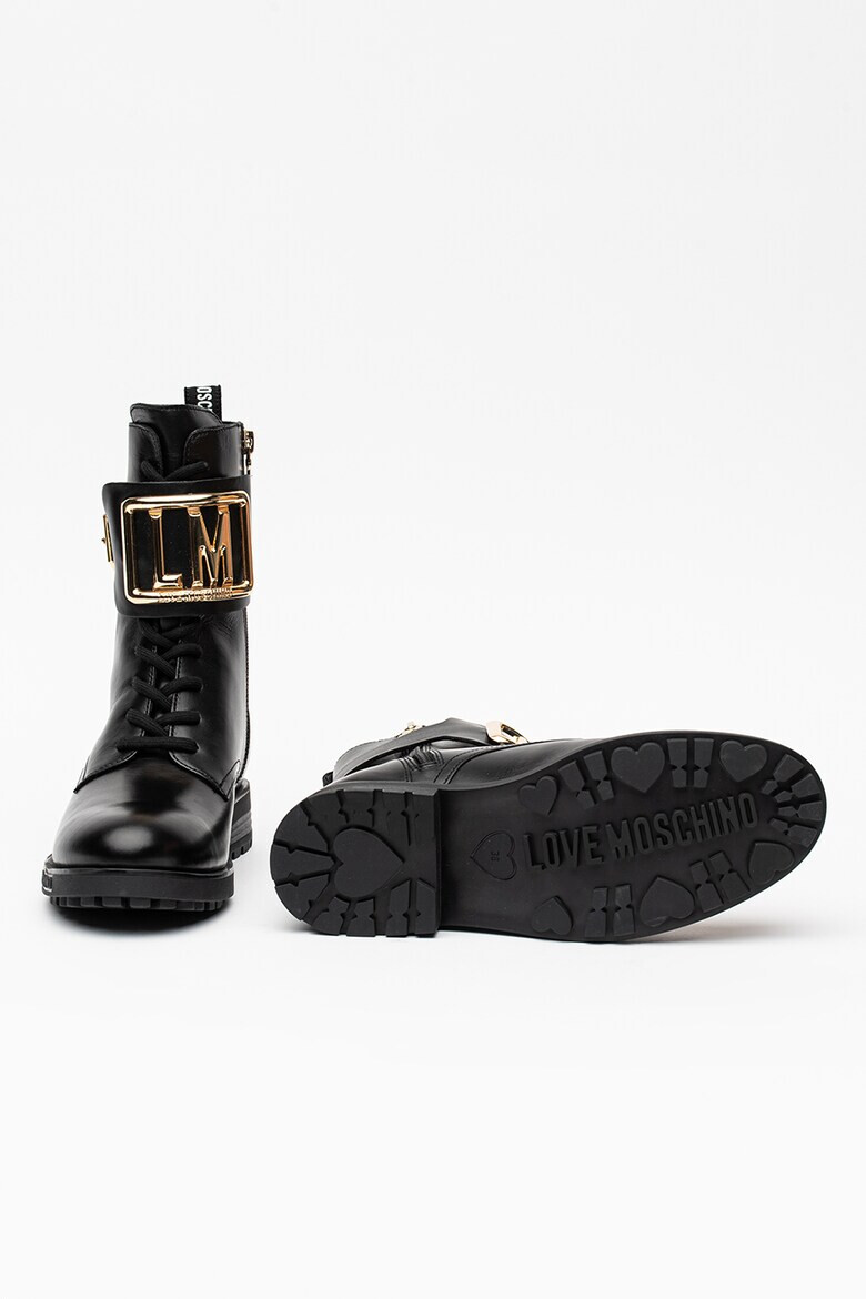 Love Moschino Кожени ботуши - Pepit.bg