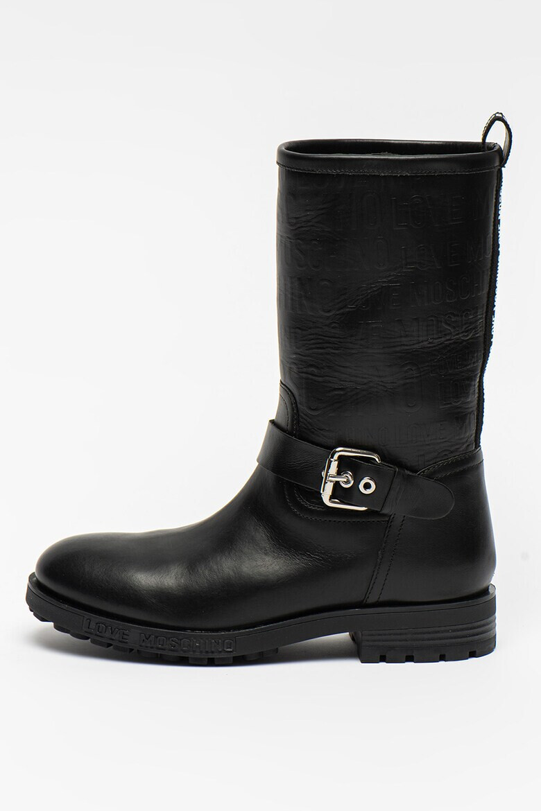 Love Moschino Кожени ботуши - Pepit.bg