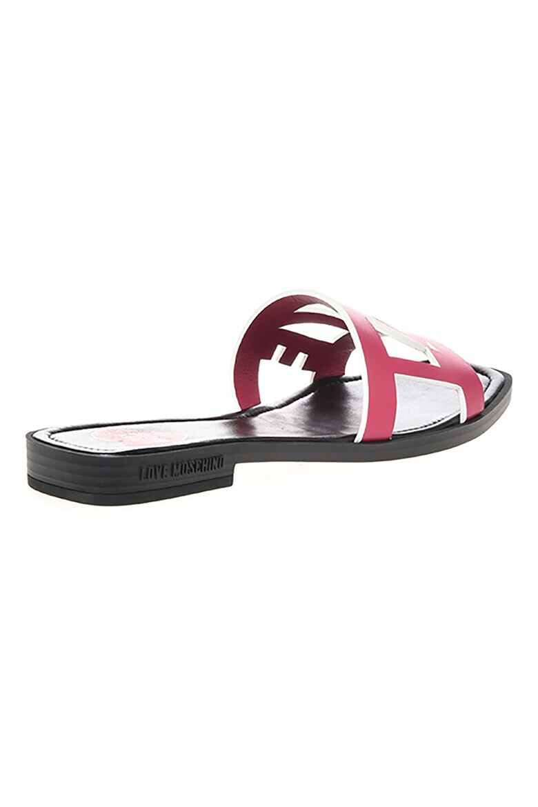 Love Moschino Кожени чехли с лого - Pepit.bg