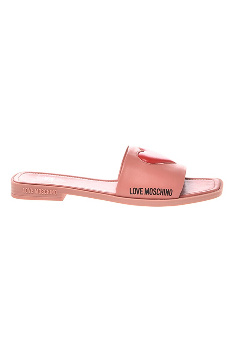 Love Moschino Кожени чехли с лого - Pepit.bg