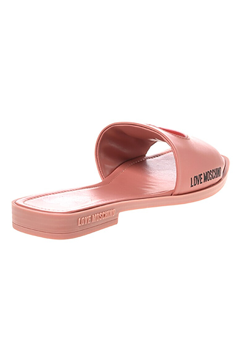 Love Moschino Кожени чехли с лого - Pepit.bg