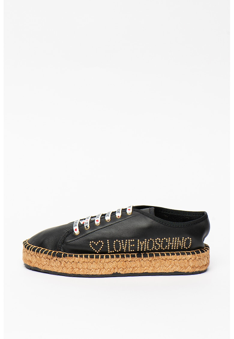 Love Moschino Кожени еспадрили - Pepit.bg