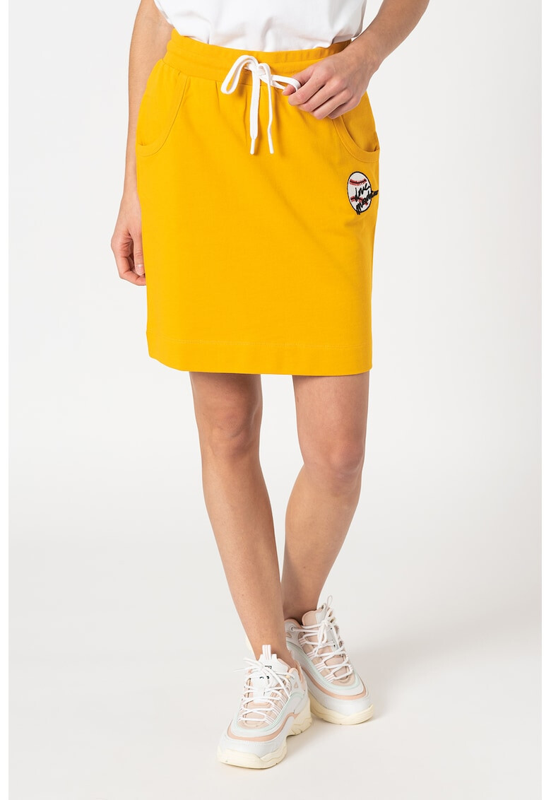Love Moschino Къса права рокля с колан - Pepit.bg