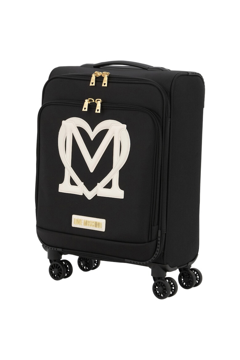 Love Moschino Куфар с релефно лого - Pepit.bg