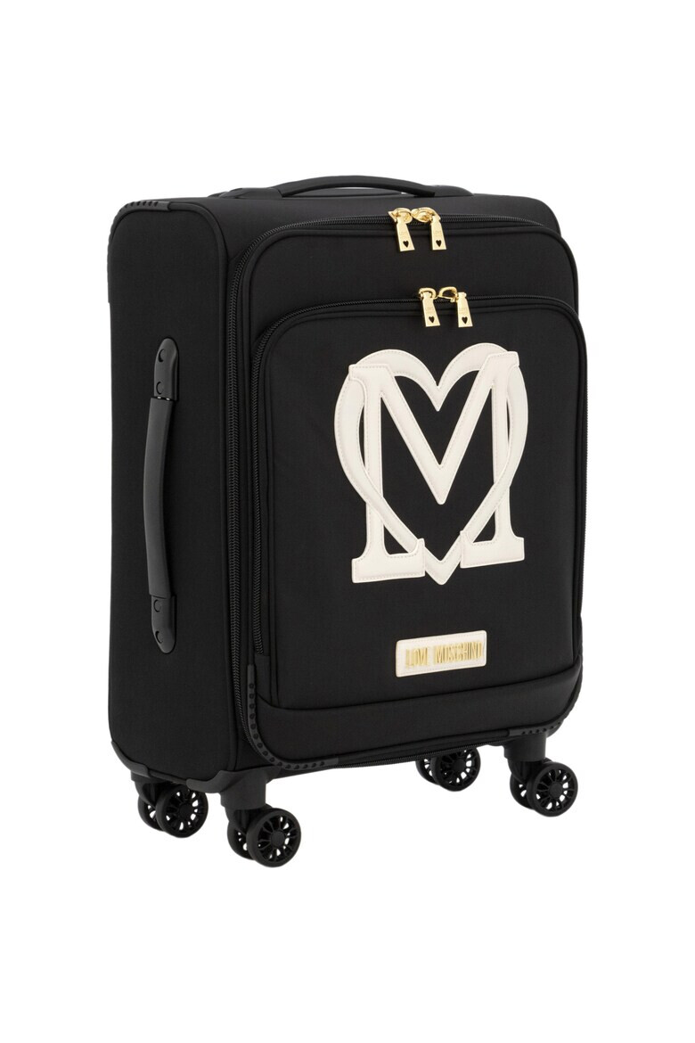 Love Moschino Куфар с релефно лого - Pepit.bg