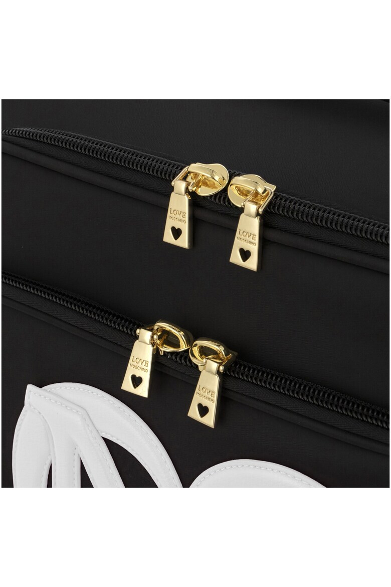 Love Moschino Куфар с релефно лого - Pepit.bg