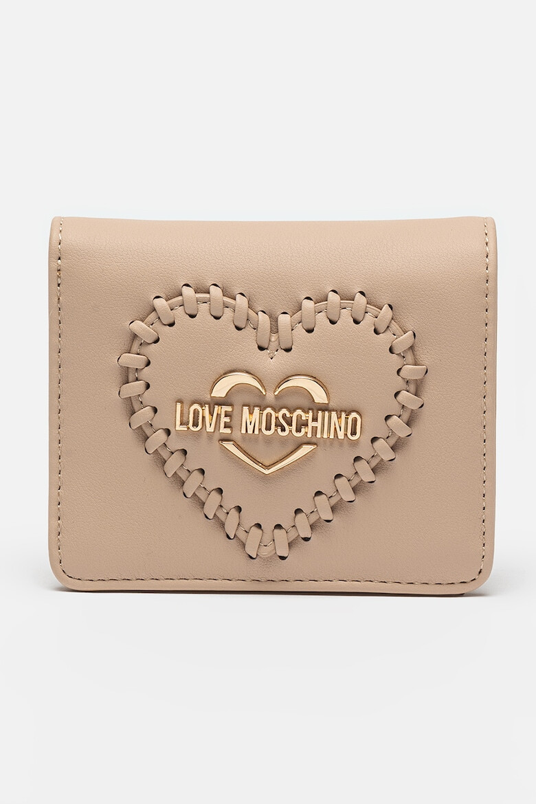 Love Moschino Малък портфейл с апликация - Pepit.bg