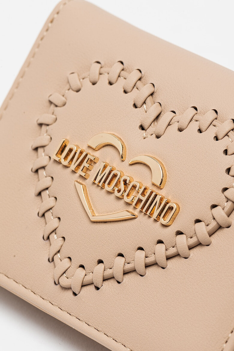 Love Moschino Малък портфейл с апликация - Pepit.bg