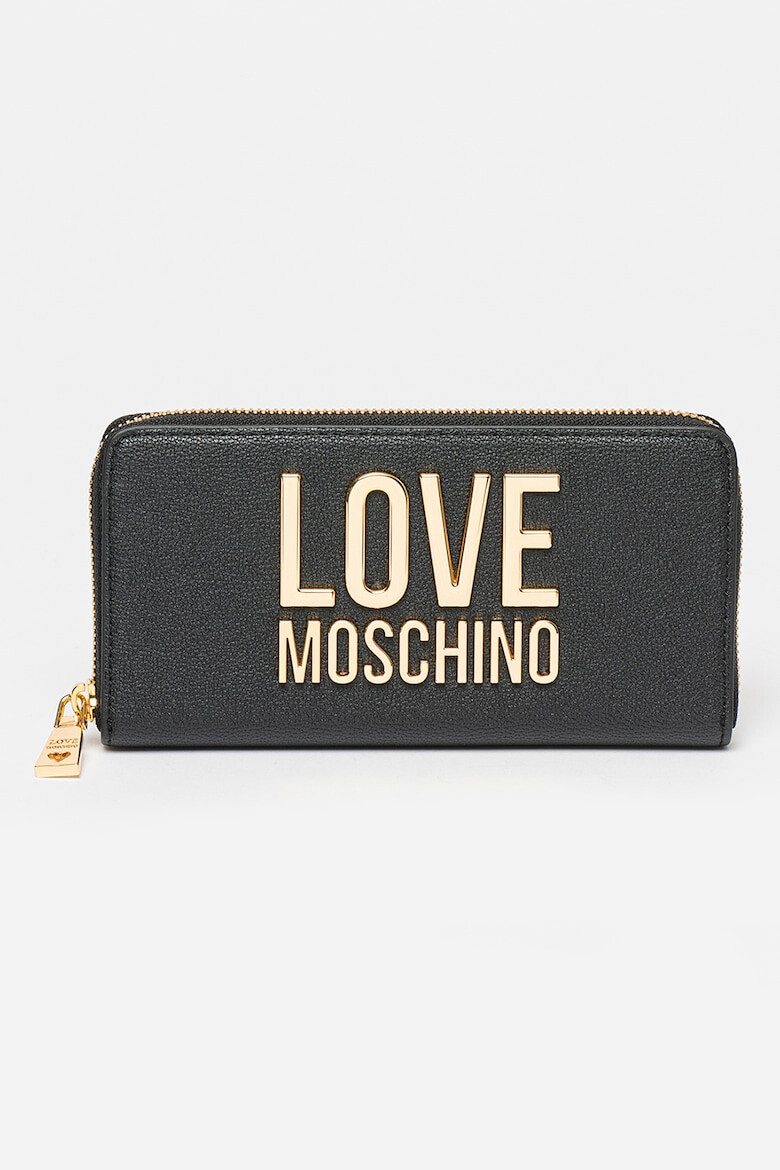 Love Moschino Портмоне от еко кожа с метално лого - Pepit.bg