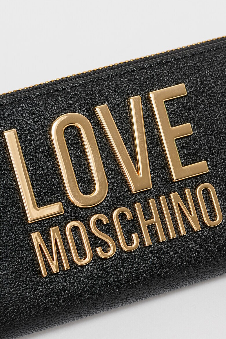 Love Moschino Портмоне от еко кожа с метално лого - Pepit.bg