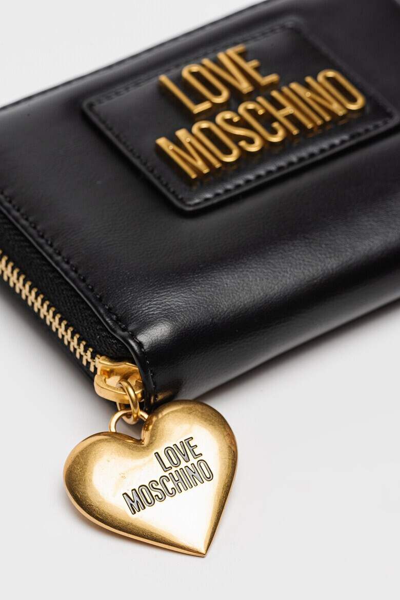 Love Moschino Портфейл от еко кожа с метални апликации - Pepit.bg