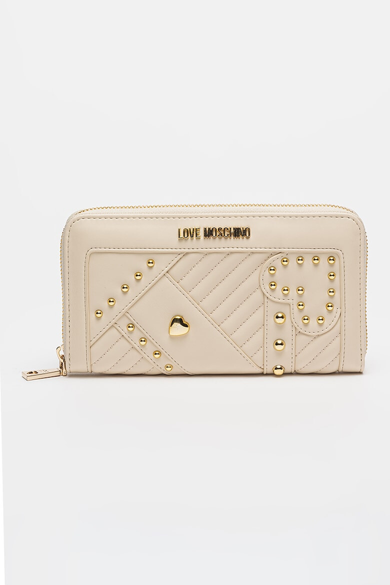 Love Moschino Портфейл от еко кожа с нитове - Pepit.bg