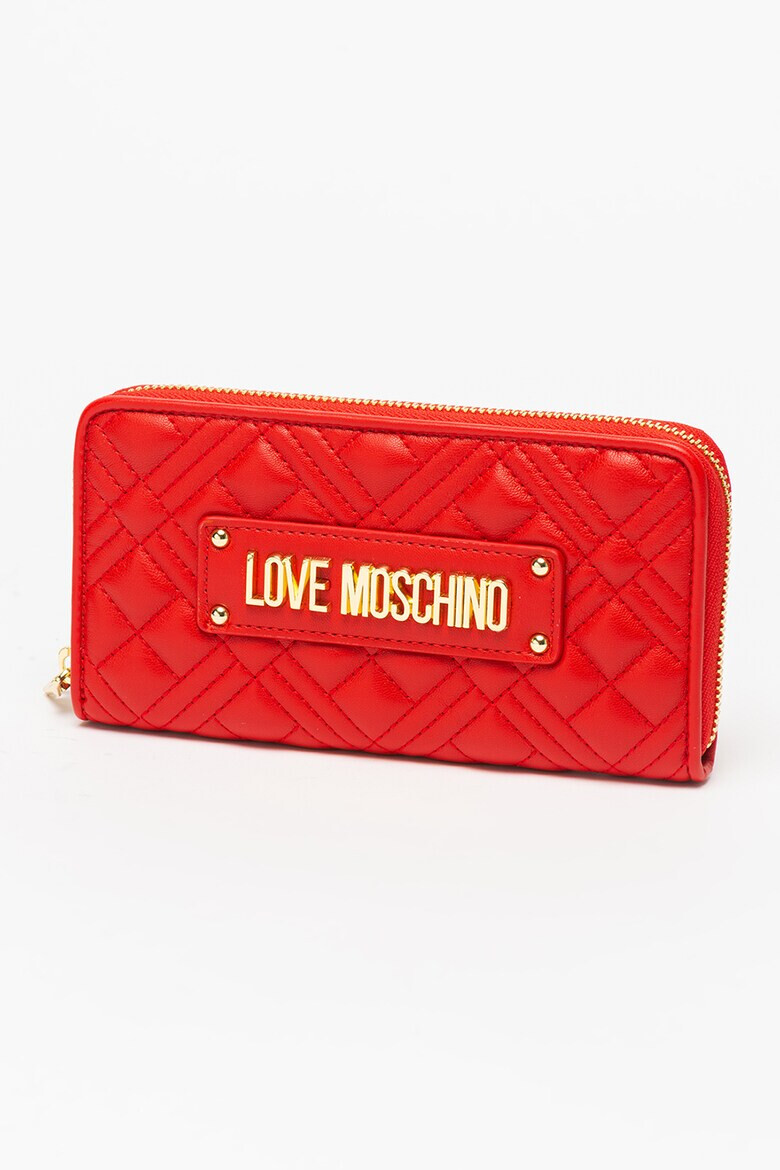 Love Moschino Портфейл от еко кожа с шевове - Pepit.bg