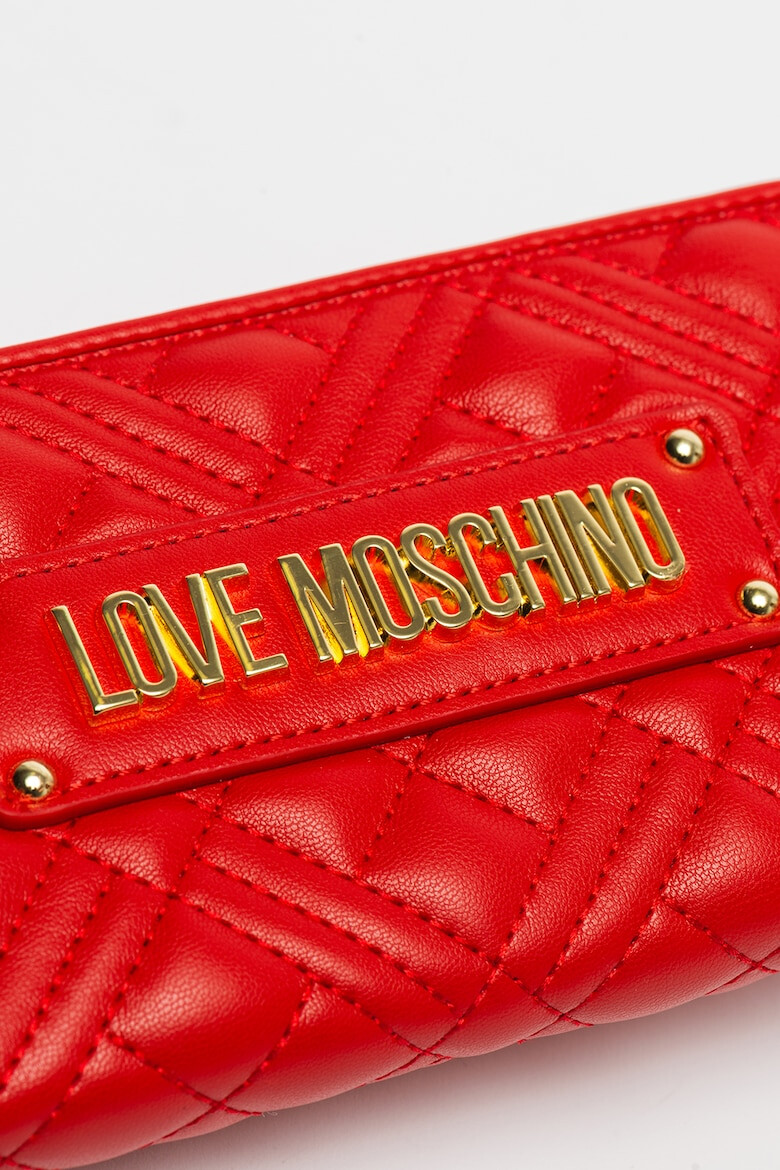 Love Moschino Портфейл от еко кожа с шевове - Pepit.bg