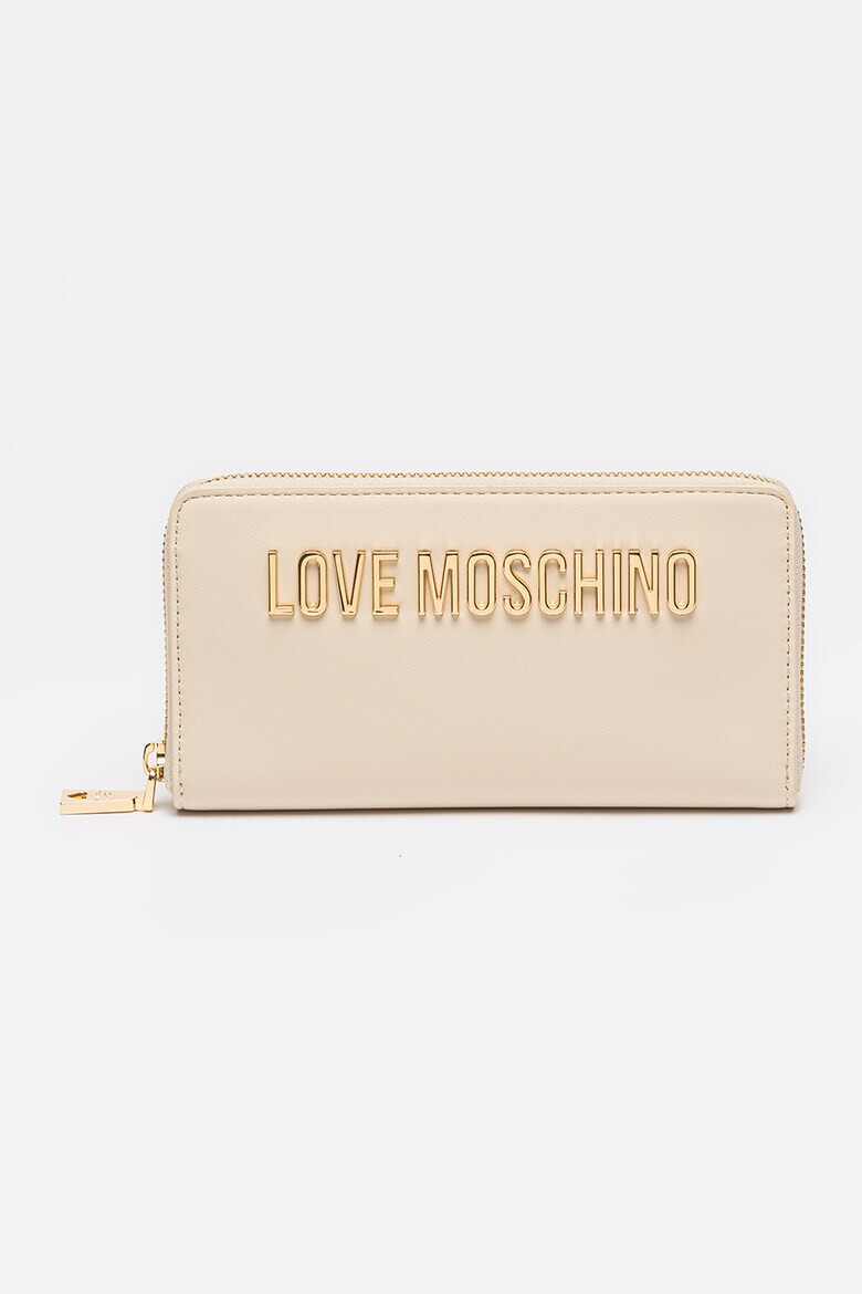 Love Moschino Портфейл с цип и метално лого - Pepit.bg