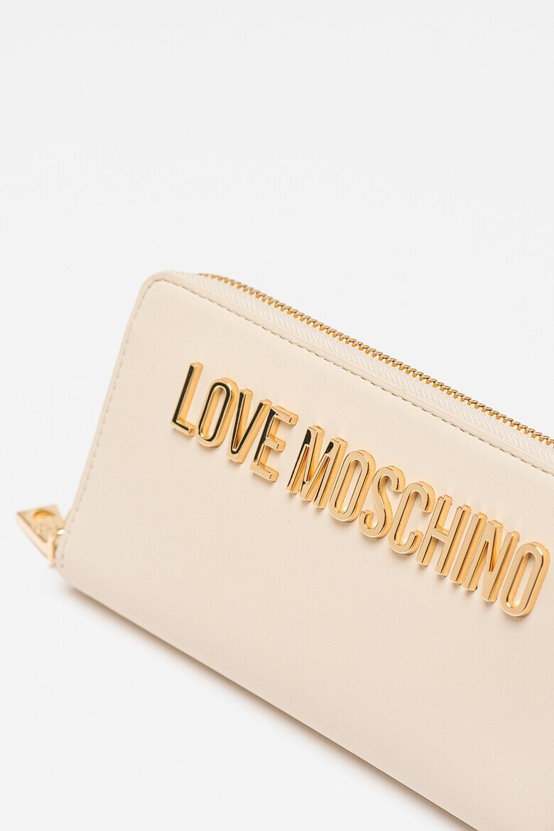 Love Moschino Портфейл с цип и метално лого - Pepit.bg