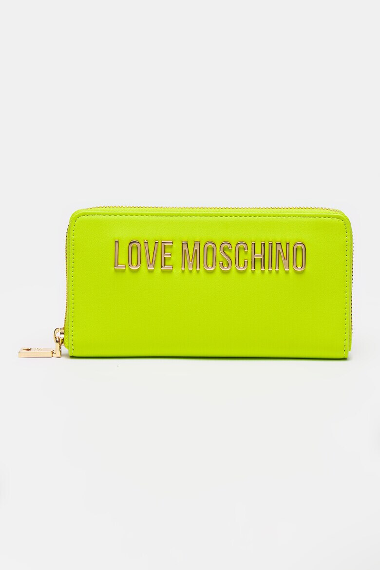 Love Moschino Портфейл с цип и метално лого - Pepit.bg