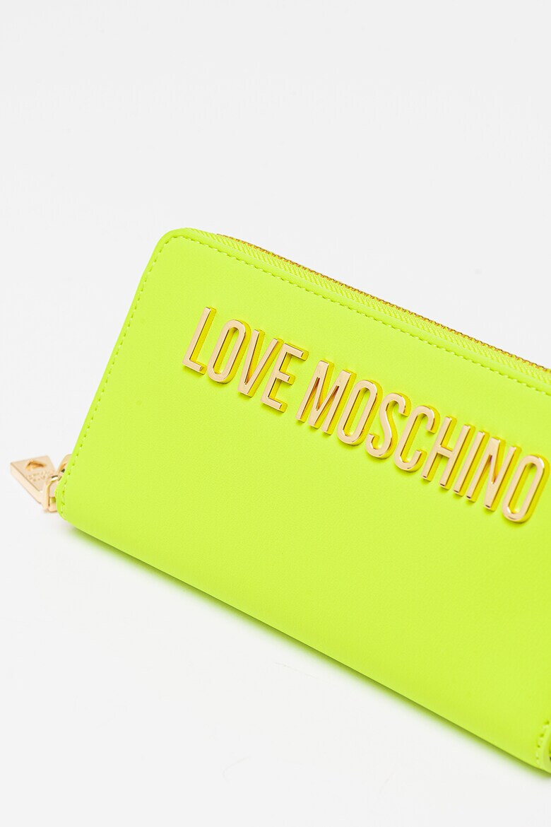 Love Moschino Портфейл с цип и метално лого - Pepit.bg