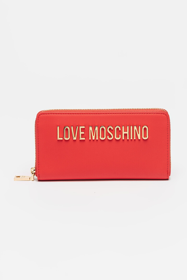 Love Moschino Портфейл с цип и метално лого - Pepit.bg