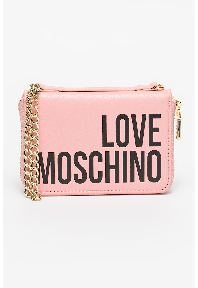 Love Moschino Портфейл от еко кожа на лога - Pepit.bg