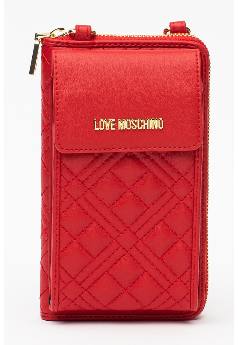 Love Moschino Портфейл от еко кожа с капитониран ефект - Pepit.bg