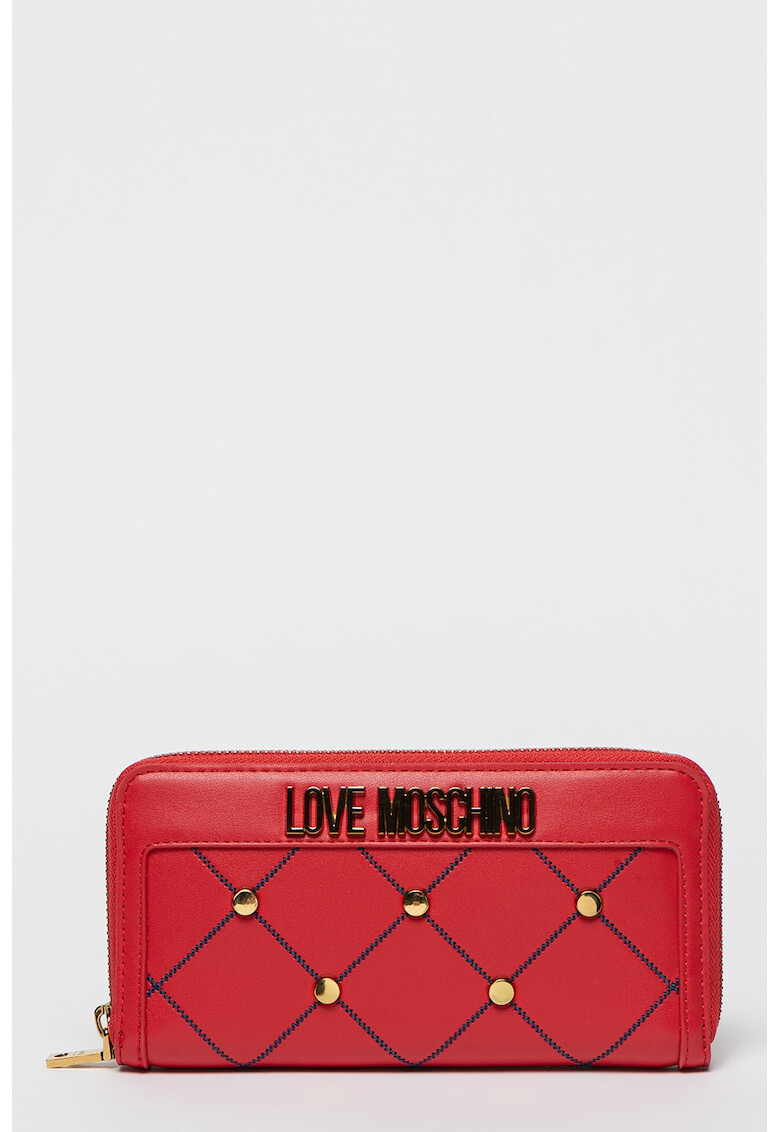 Love Moschino Портмоне от еко кожа с цип и лого - Pepit.bg