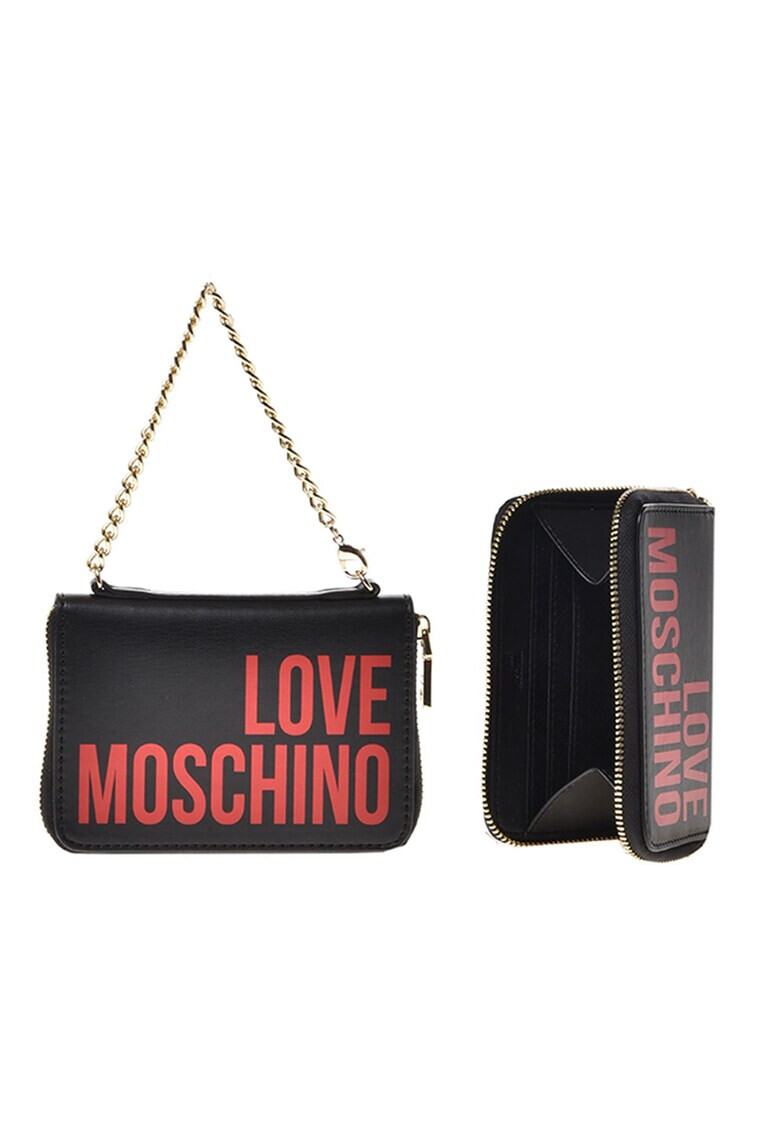 Love Moschino Портмоне от еко кожа с лого - Pepit.bg