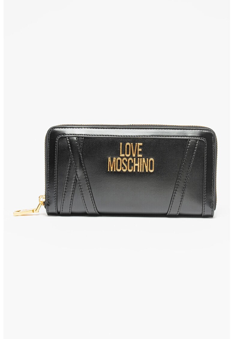 Love Moschino Портмоне от еко кожа с лого и цип - Pepit.bg