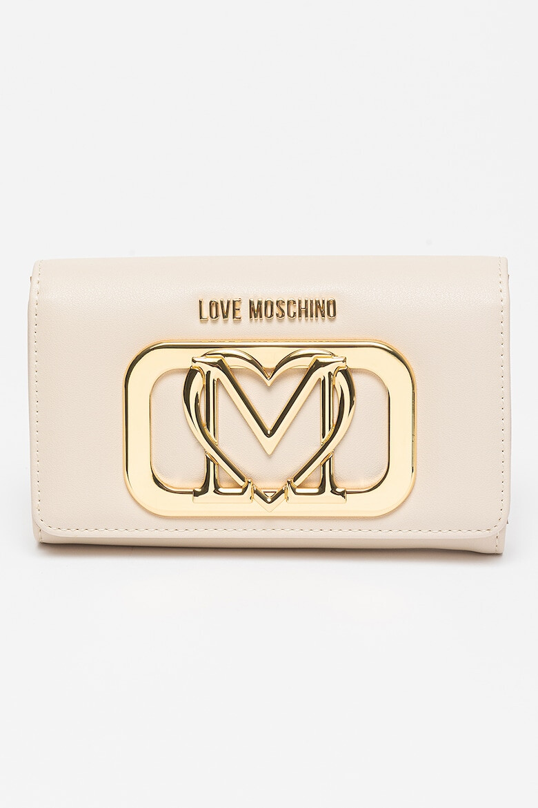 Love Moschino Портмоне от еко кожа с метално лого - Pepit.bg