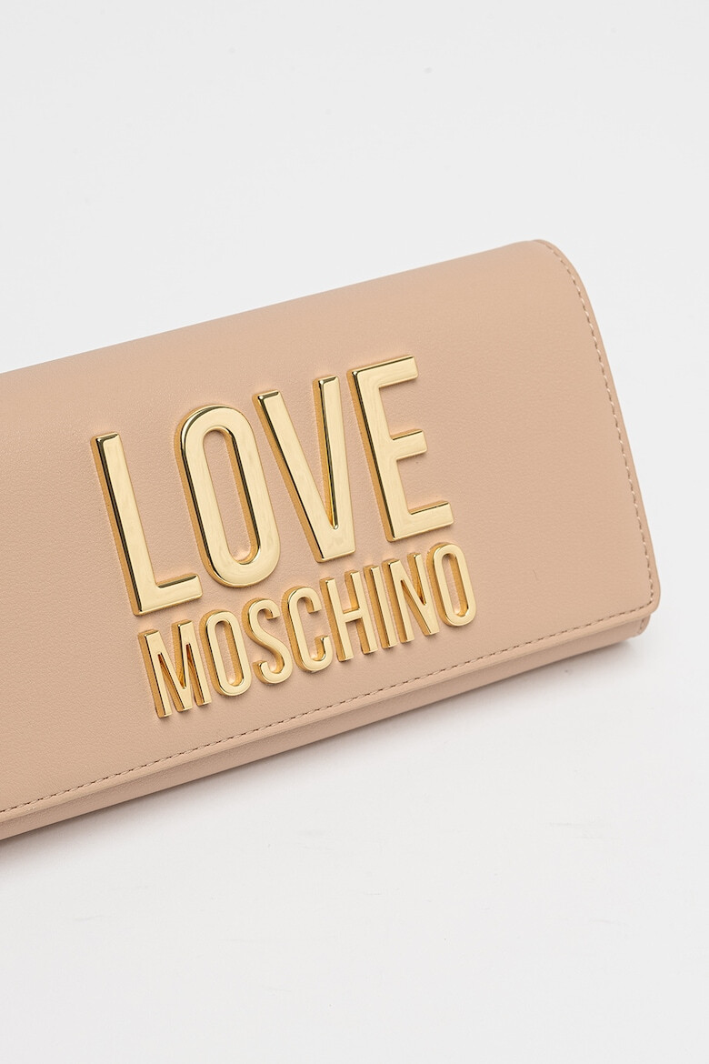 Love Moschino Портмоне от еко кожа с метално лого - Pepit.bg